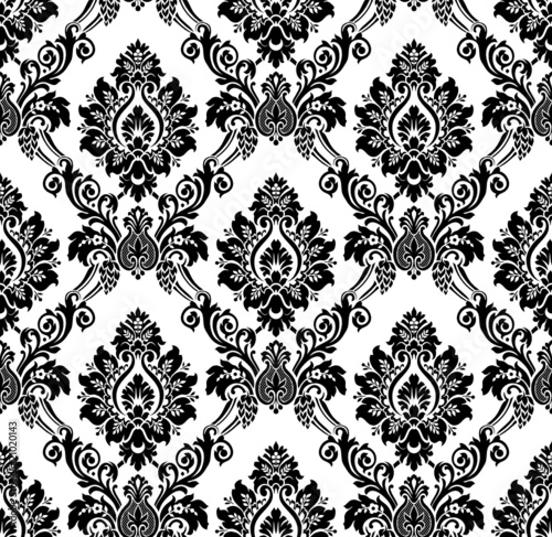Vector. Seamless damask pattern