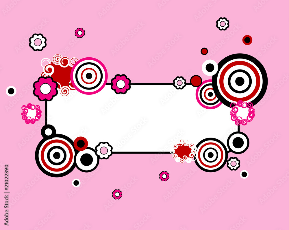 Abstract floral vector background