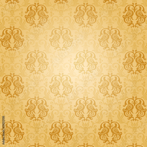 Luxury gold glamour ornamental pattern