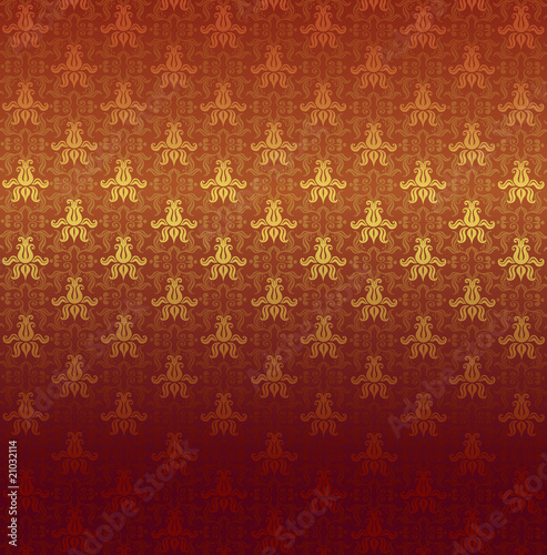Red victorian pattern