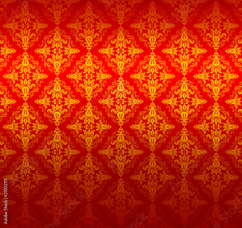 Red victorian pattern