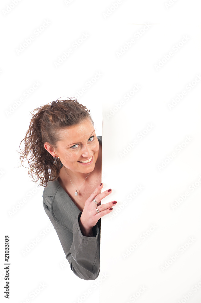 Geschäftsfrau mit Textfreiraum