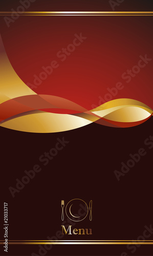 vintage menu cover design photo