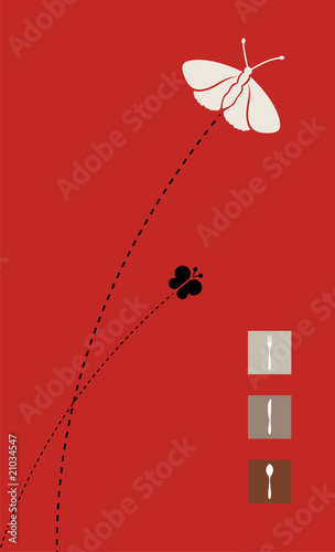 red menu cover design