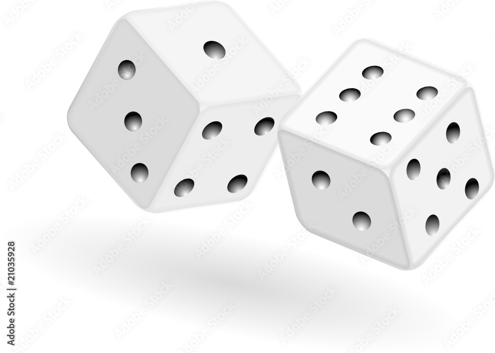 vector dice isolated on a white background vector dice isolated on a white background