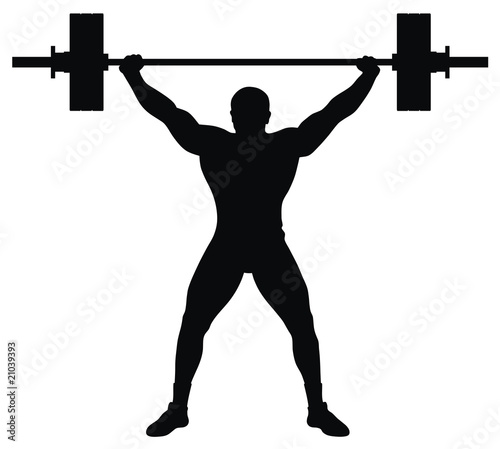 Weight lifter athlete