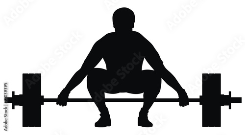 Weight lifter athlete