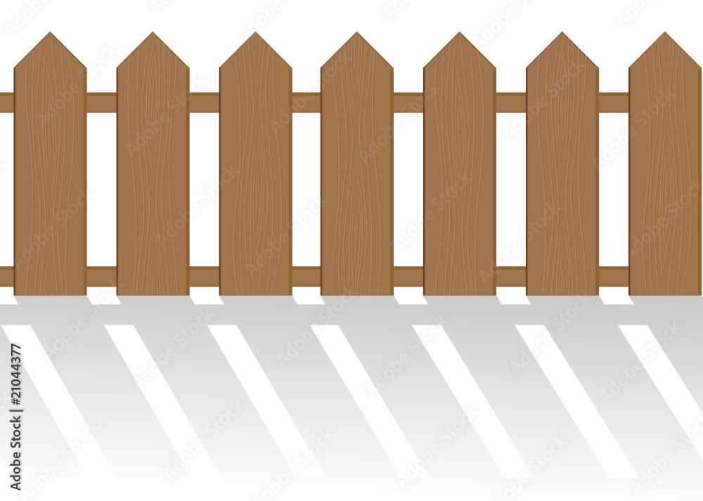 The fence isolated on a white background The fence isolated on a white background