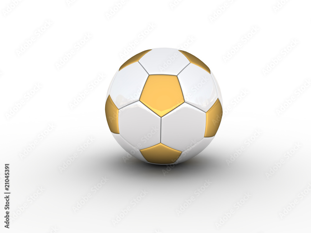 Fototapeta premium Gold soccer ball