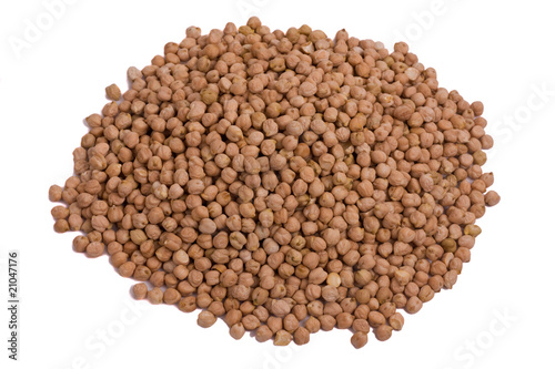 isolated chickpeas