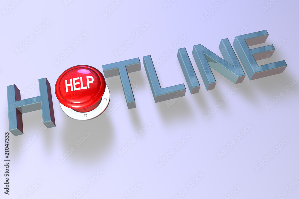Hotline - Support - Hilfe - obrazy, fototapety, plakaty 
