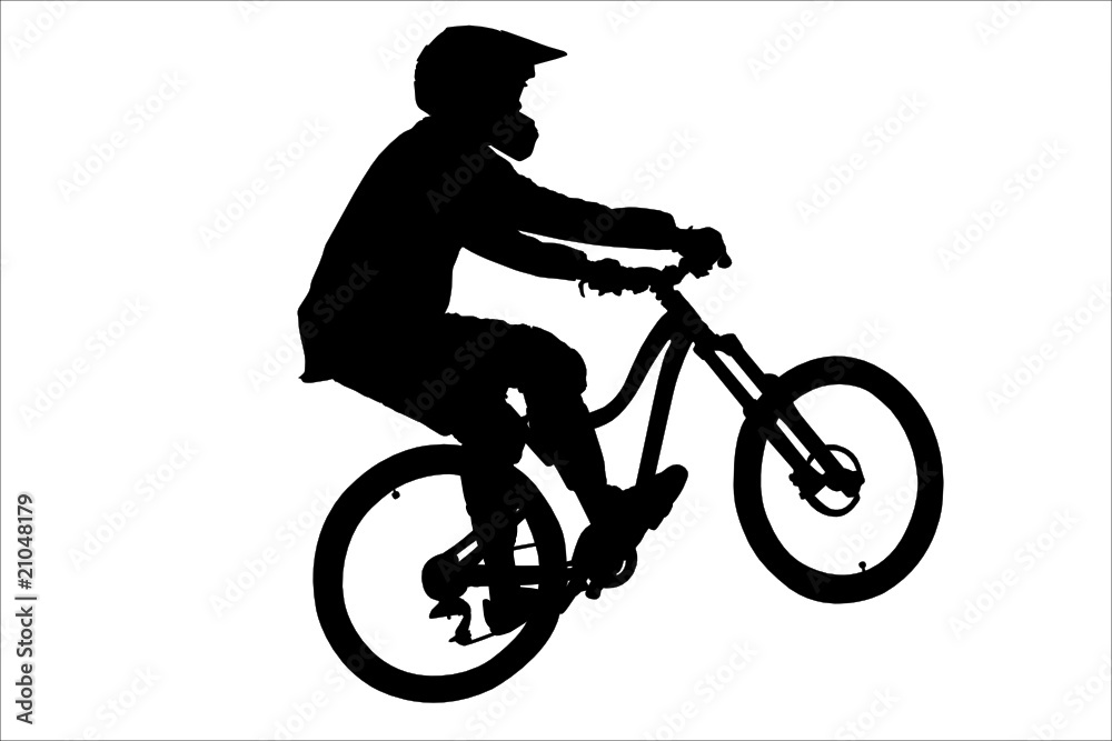 Naklejka premium Bicyclist