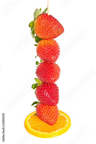 Fototapeta Naklejka Na Ścianę i Meble -  orange and strawberries