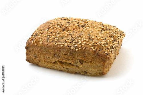 Flax loaf with sesame and poppy seeds