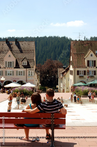 La piazza di Freudenstadt - Foresta Nera - Germania photo