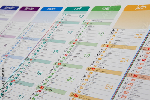 Tapety artystyczne Calendrier