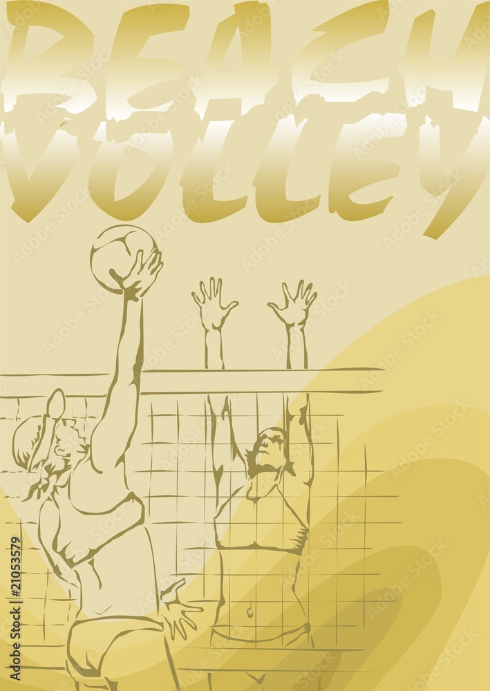 beach volley poster beach volley poster