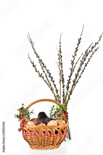 easter decoration isolated on white background