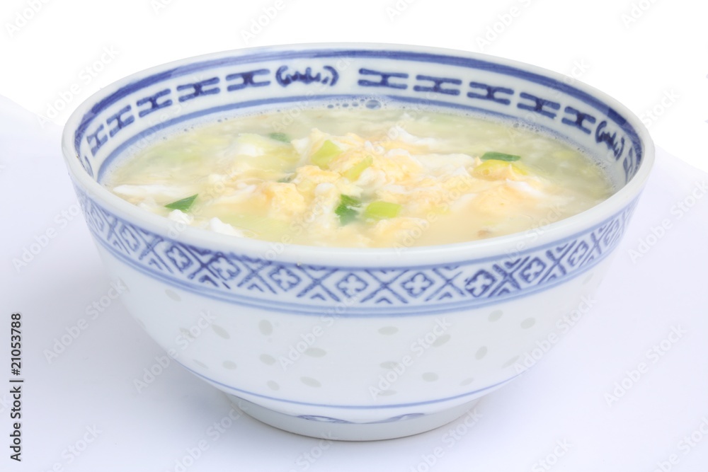 Chopped green onion soup / 葱花蛋汤 Chopped green onion soup / 葱花蛋汤