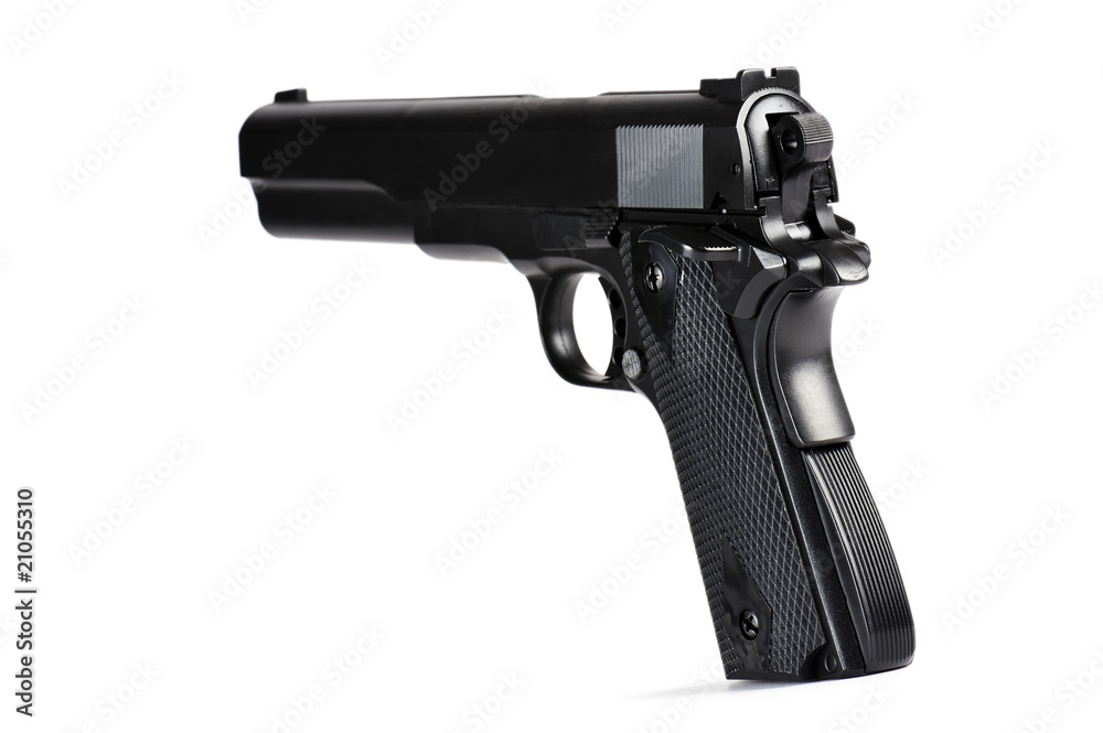 pistola nera automatica