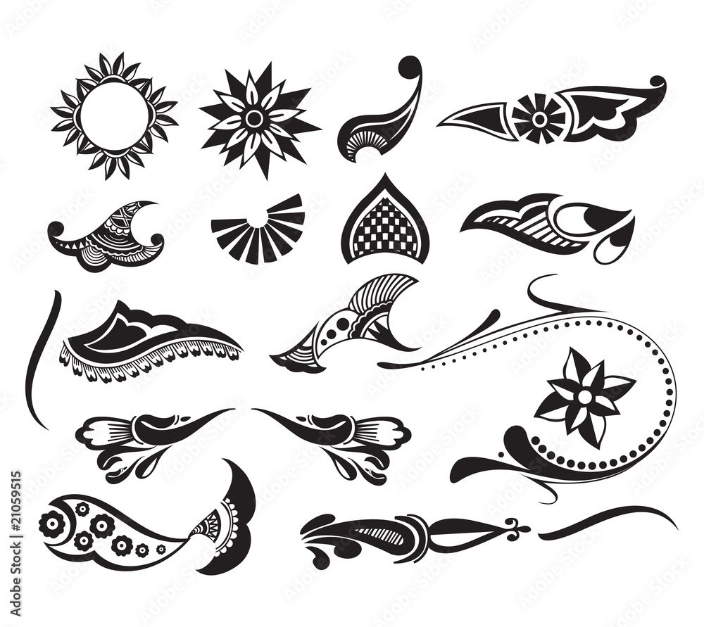 Naklejka premium Tattoo element