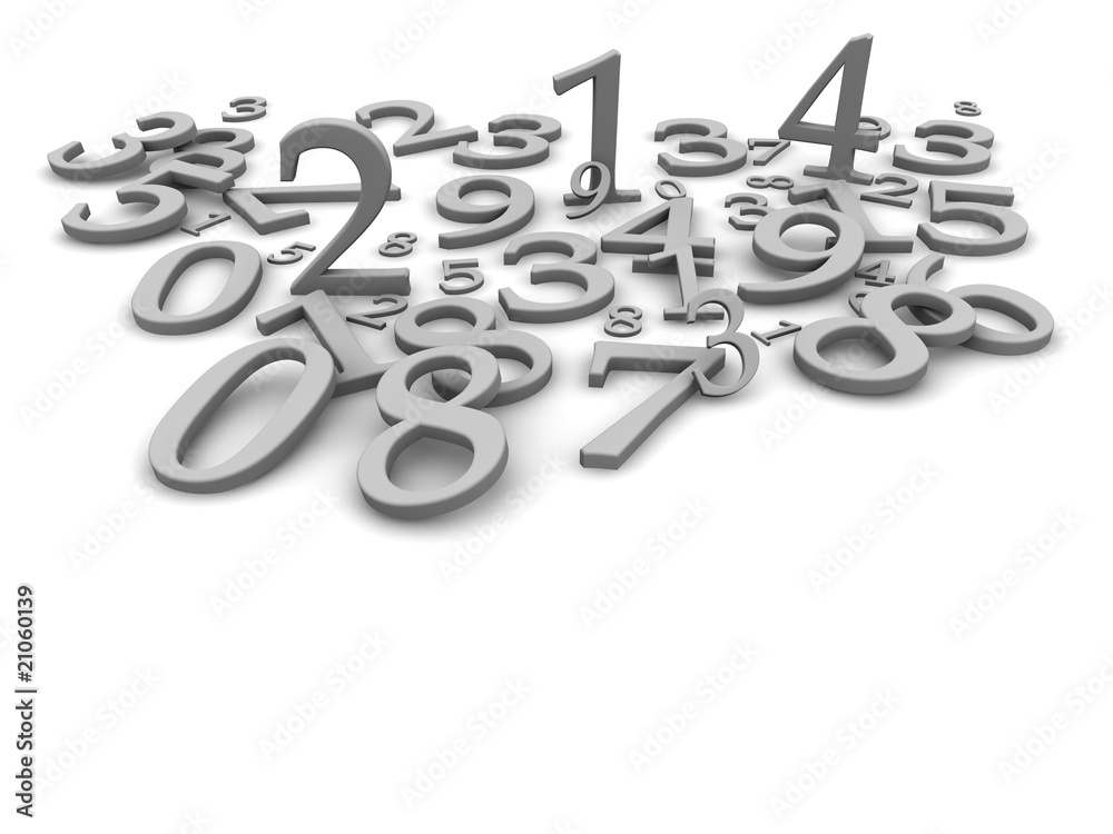 Black and white numbers background Black and white numbers background