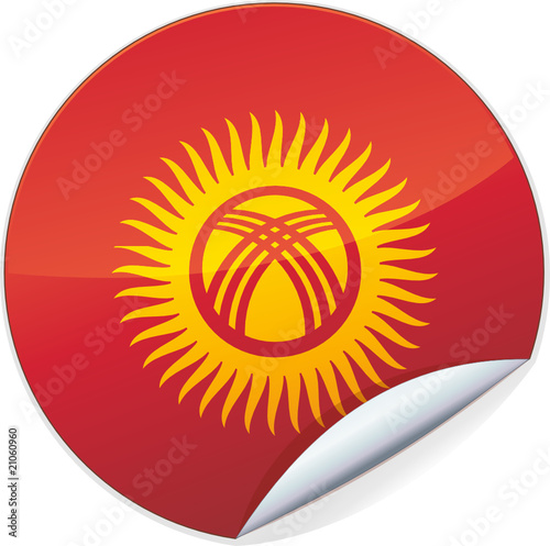 Sticker du Kirghizistan (détouré)
