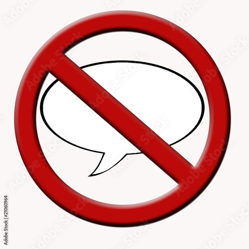 no talking