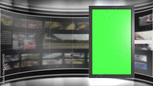 Virtual Television Studio Background Animation