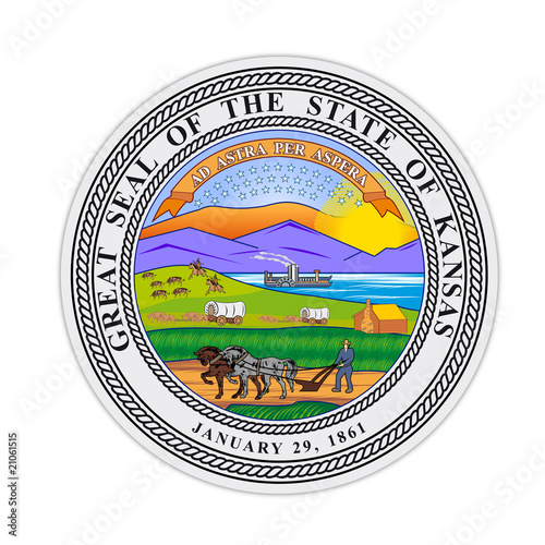 kansas state seal vector