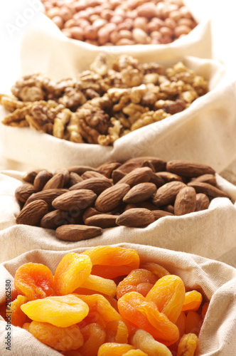 Nuts and dried apricots