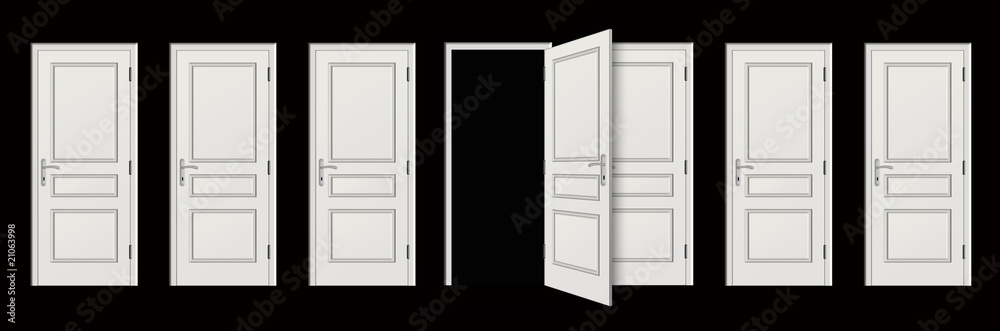 Corridor with doors Corridor with doors