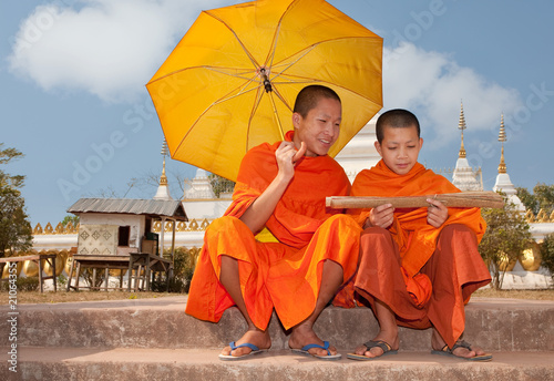 Obraz na płótnie Buddhistische Mönche Asien