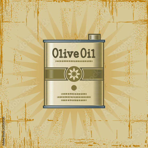 Retro Olive Oil Can