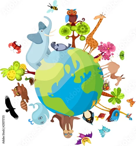 Obraz planeta zwierząt nowa