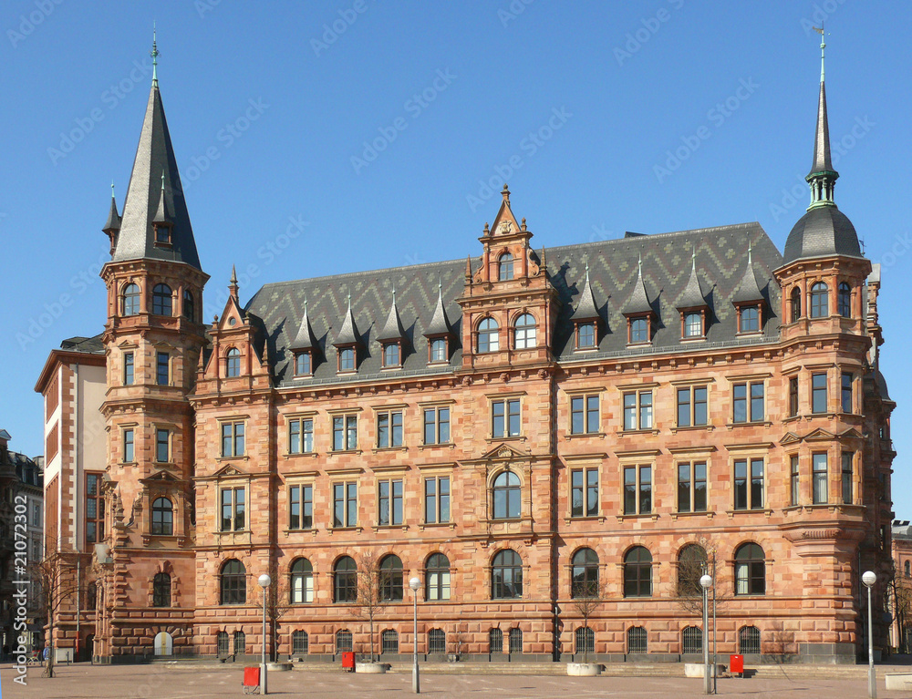 Fototapeta premium Rathaus von Wiesbaden