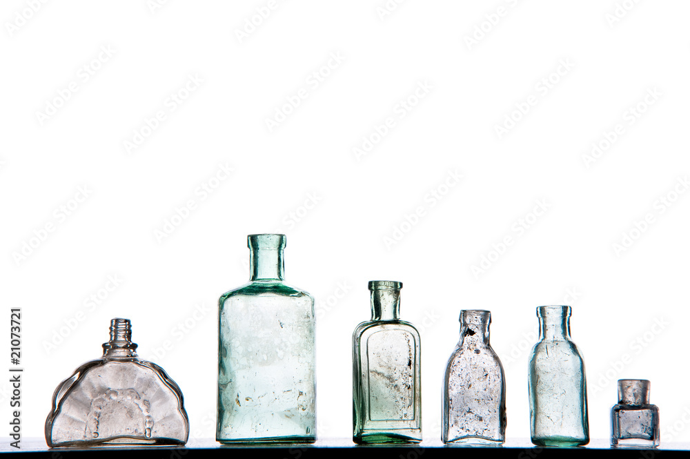 Empty perfumer bottles