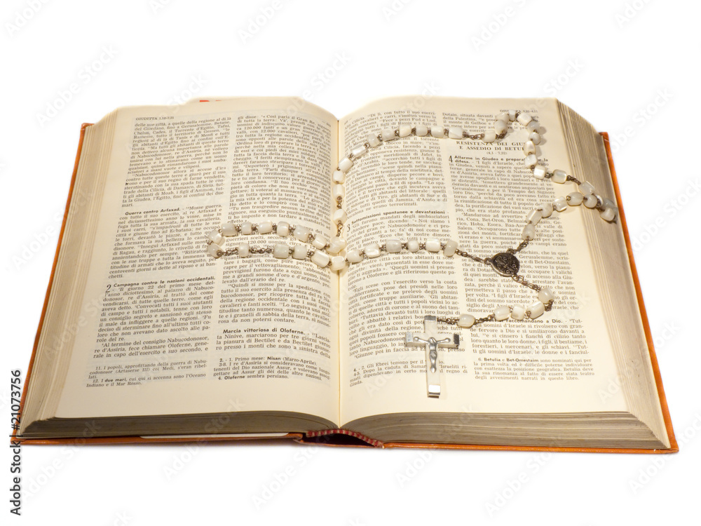 Obraz premium rosario e bibbia