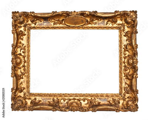 Old golden frame