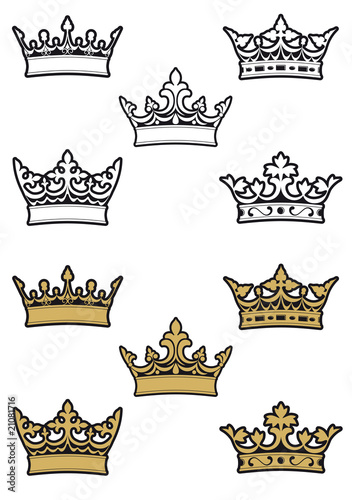 Heraldic crowns