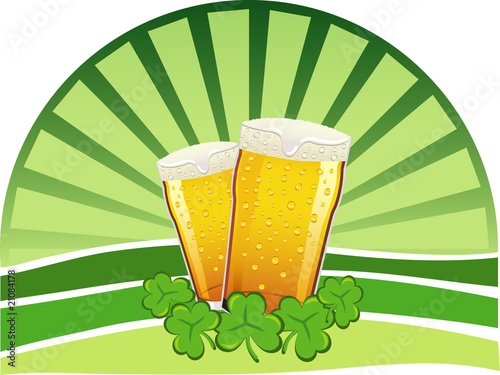 St. Patrick's Day - Trifogli e pinte di birra