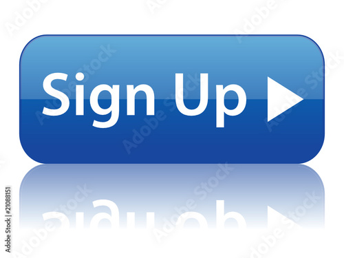 SIGN UP web button (register open account free join subscribe)