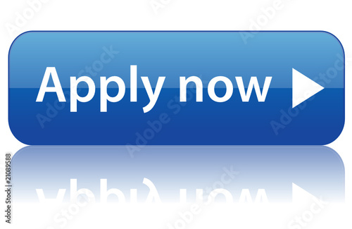 "Apply now" rectangular web button (online web job cv)