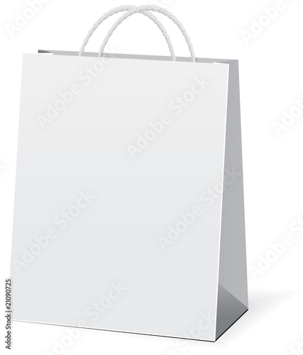 Vector shopping paper bags