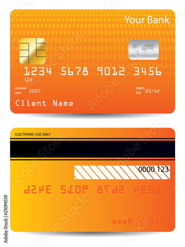 Textured credit card design