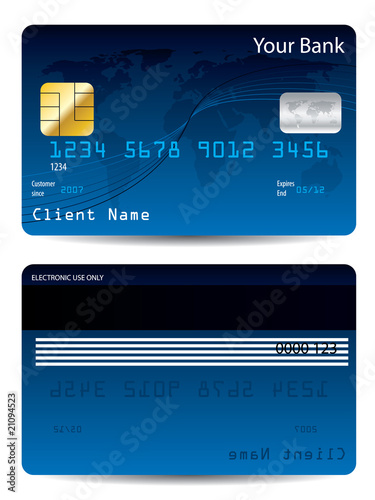 Blue credit card