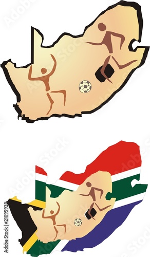 khoisan soccer art photo