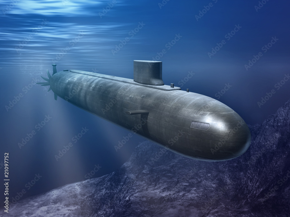 Fototapeta premium Jądrowa łódź podwodna
