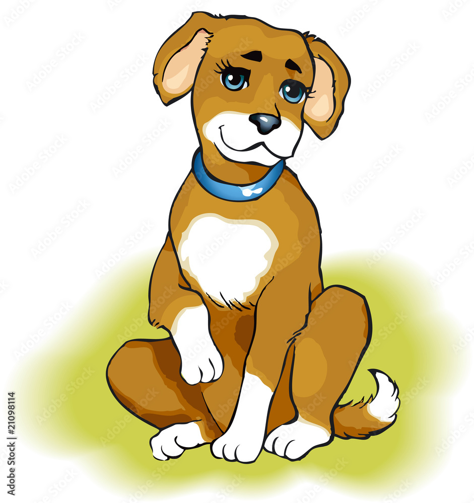 Fototapeta premium Playful puppy