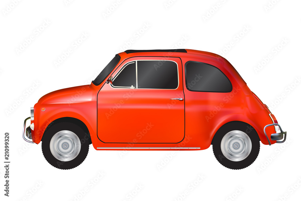 Small red generic car